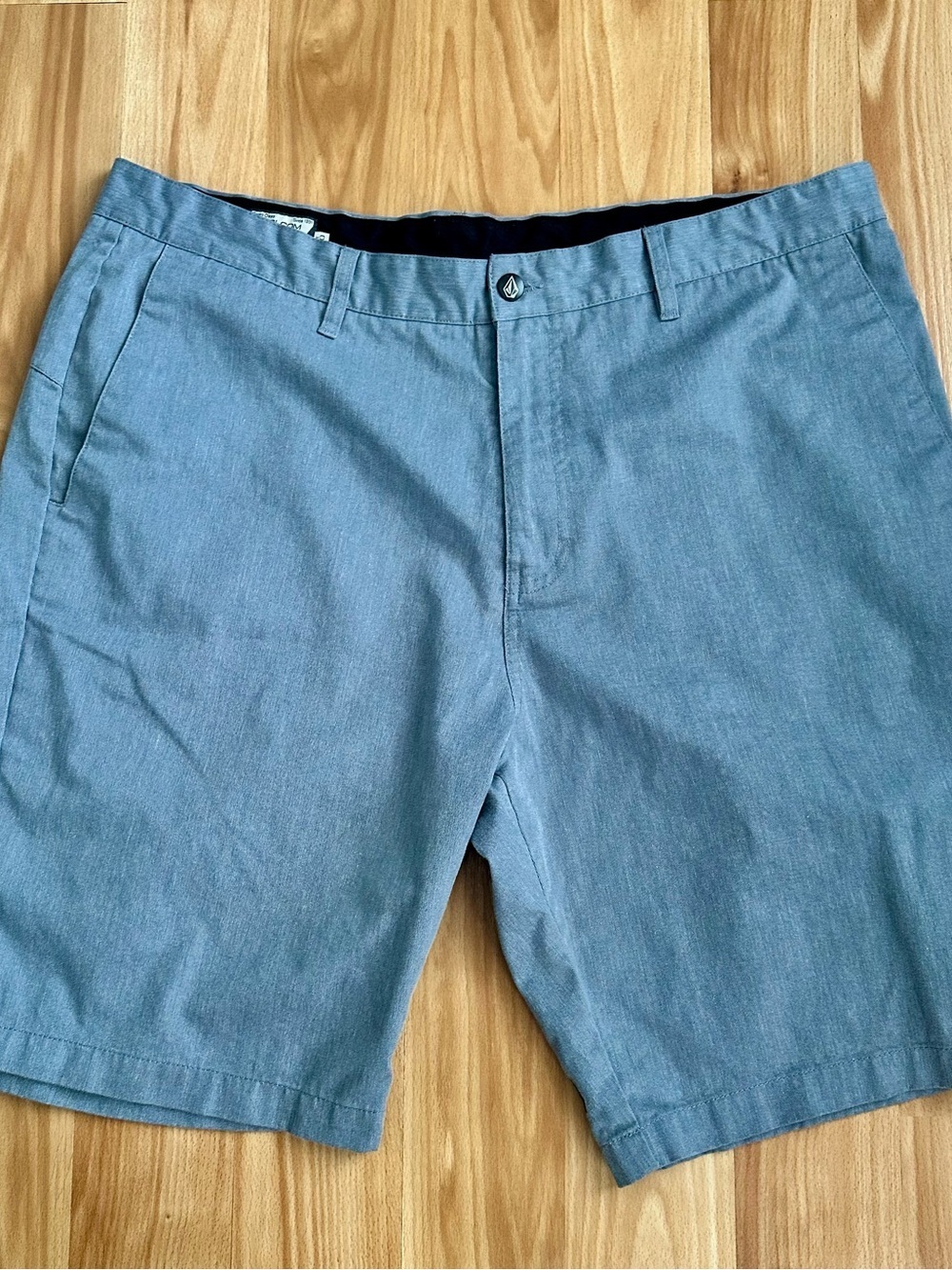 Volcom Grey Corpo Class Flat Front Men's Shorts